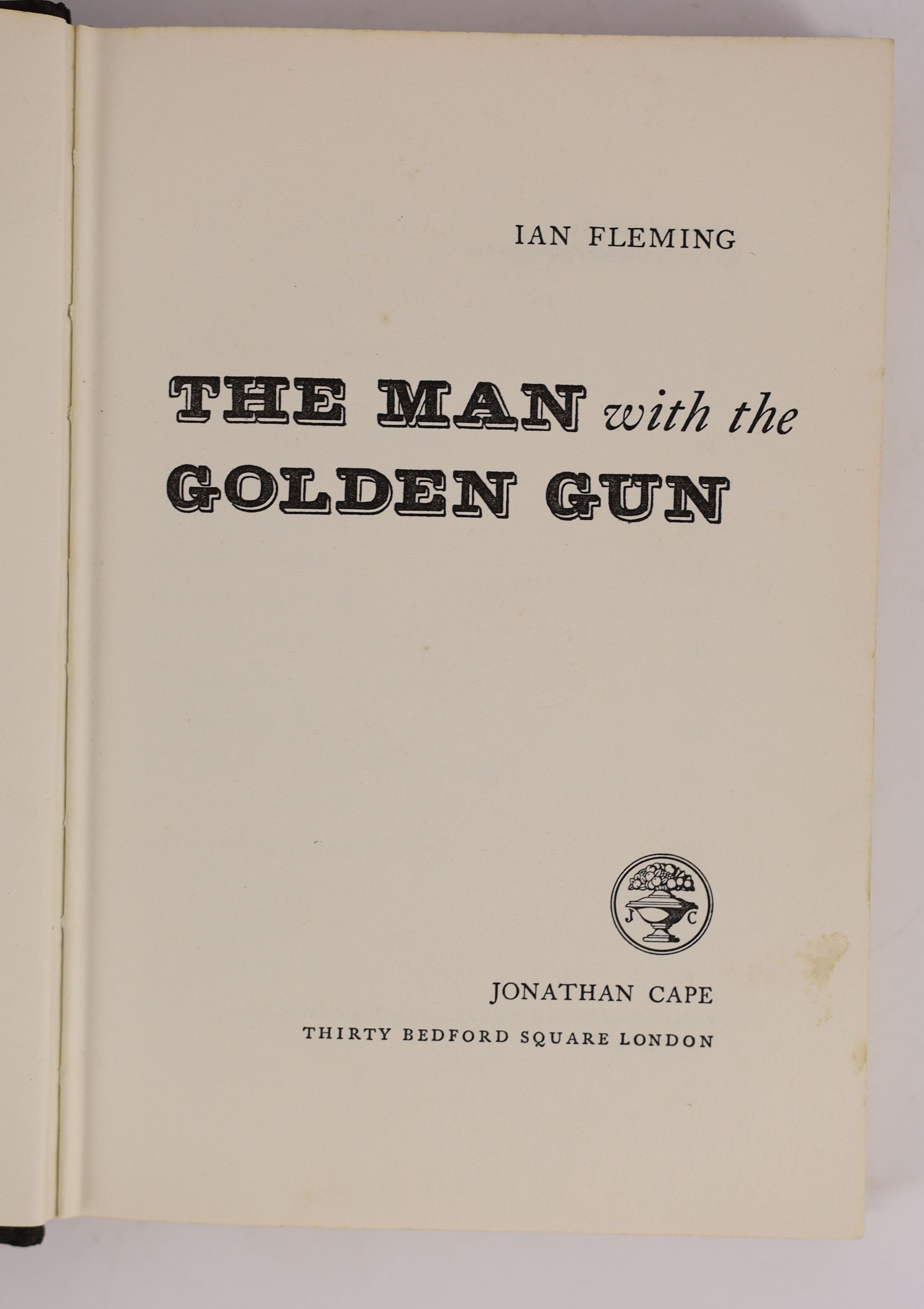 Fleming, Ian - The Man with the Golden Gun, 1st edition, cloth, with unclipped d/j, Johnathan Cape, London, 1965
